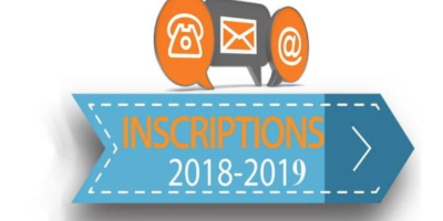 Résultat de recherche d'images pour "inscription 2018-2019"